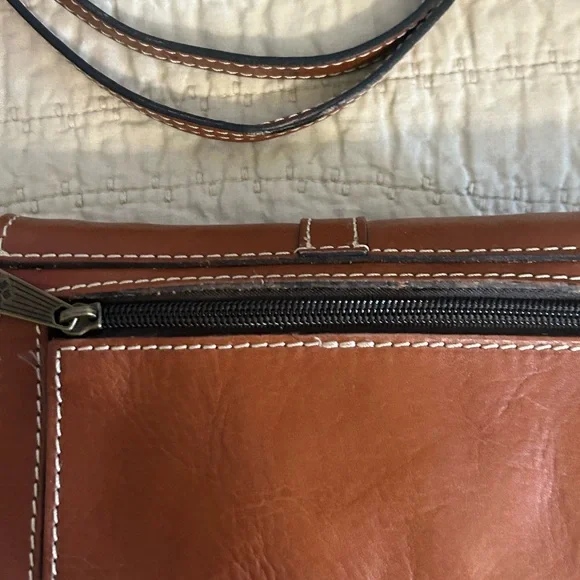 Patricia Nash Tori Crossbody Tooled Brown Leather Small See Photos For Size - Picture 13 of 15